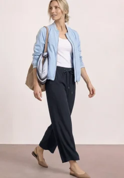 High Waist broek met wijde pijpen in Loose Fit