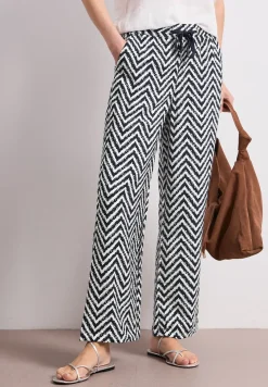 High Waist broek met wijde pijpen in Loose Fit