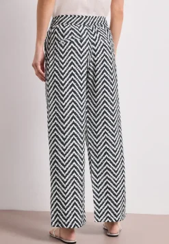 High Waist broek met wijde pijpen in Loose Fit