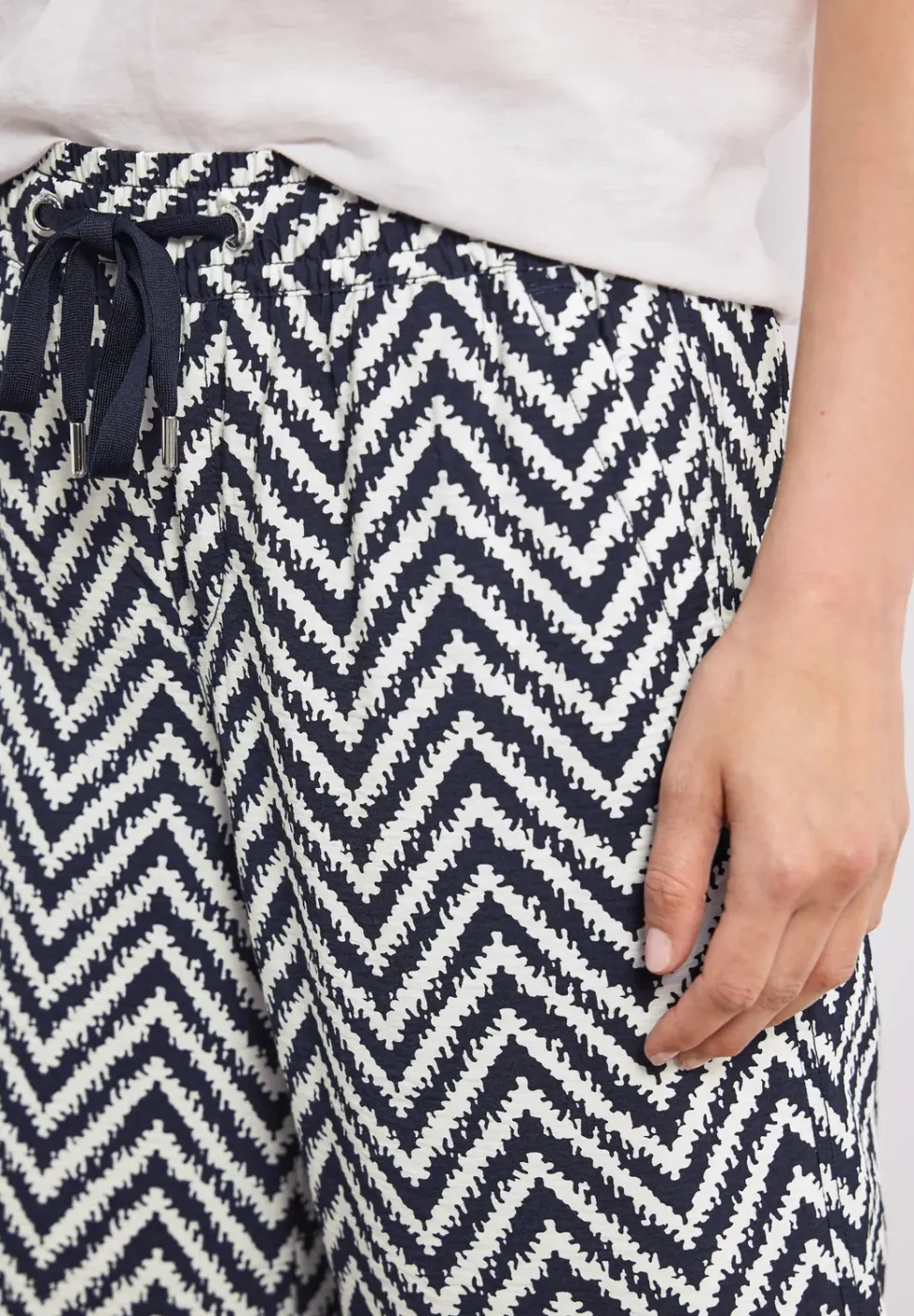 High Waist broek met wijde pijpen in Loose Fit
