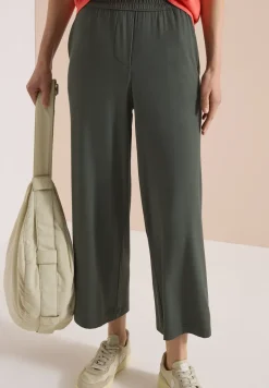 High Waist broek met wijde pijpen in Loose Fit