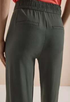 High Waist broek met wijde pijpen in Loose Fit