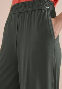 High Waist broek met wijde pijpen in Loose Fit