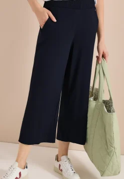 High Waist broek met wijde pijpen in Loose Fit