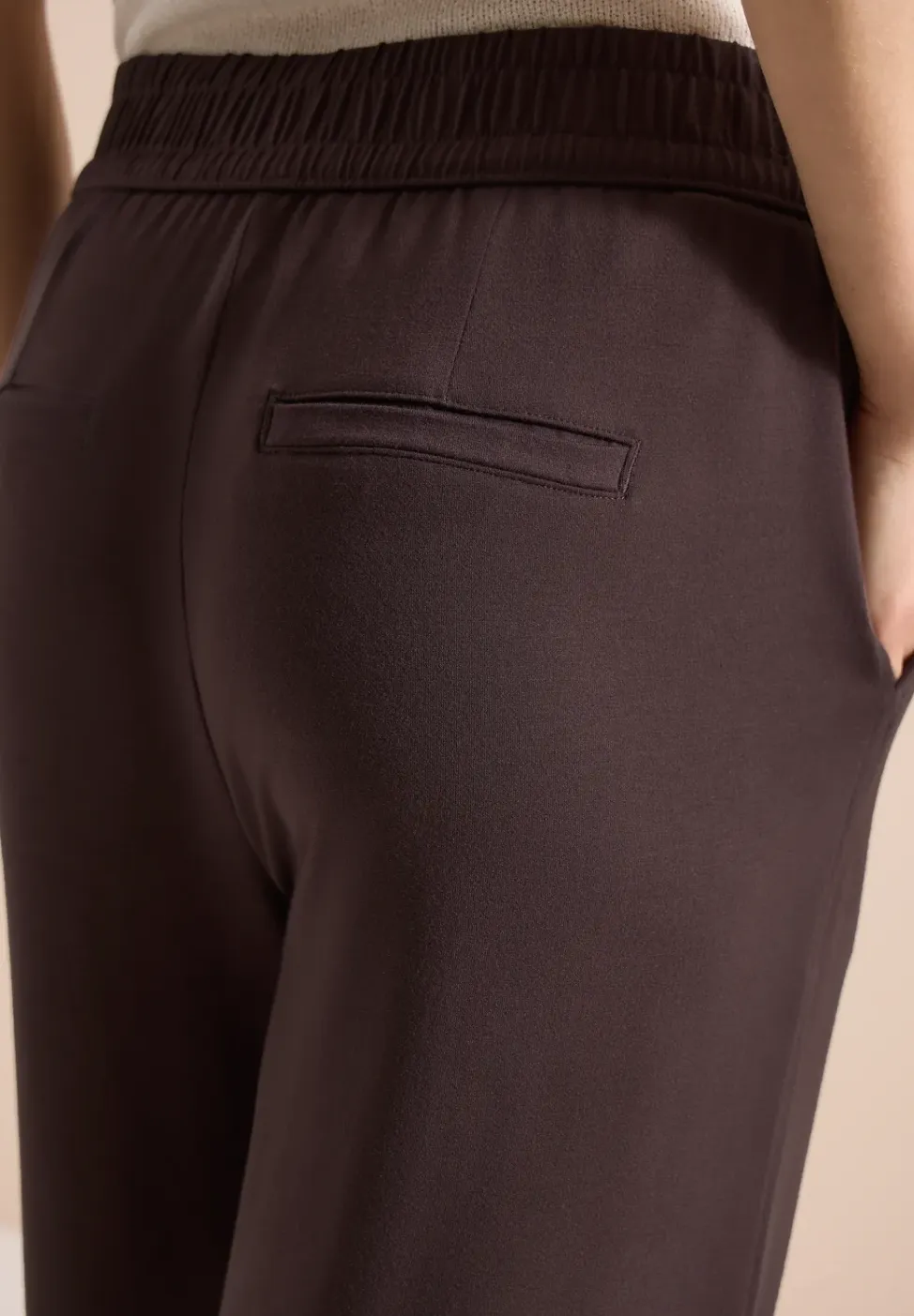 High Waist broek met wijde pijpen in Loose Fit
