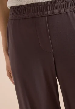 High Waist broek met wijde pijpen in Loose Fit