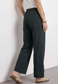 High Waist broek met wijde pijpen in Loose Fit