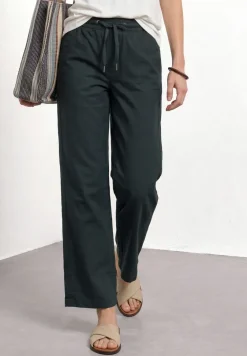 High Waist broek met wijde pijpen in Loose Fit
