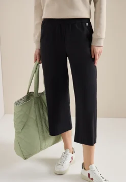 High Waist broek met wijde pijpen in Loose Fit