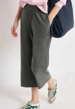 High Waist broek met wijde pijpen in Loose Fit