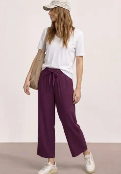 High Waist broek met wijde pijpen in Loose Fit