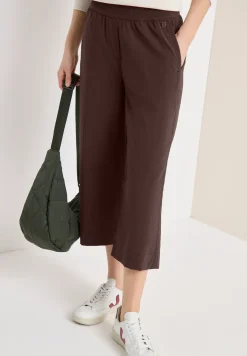 High Waist broek met wijde pijpen in Loose Fit
