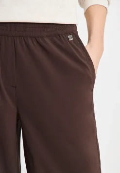 High Waist broek met wijde pijpen in Loose Fit