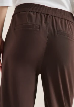High Waist broek met wijde pijpen in Loose Fit