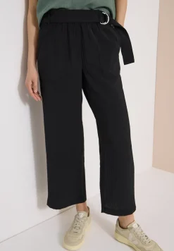 High Waist broek met wijde pijpen in Loose Fit