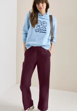 High Waist broek met wijde pijpen in Loose Fit