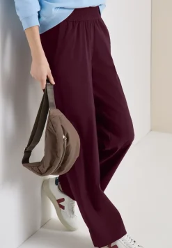 High Waist broek met wijde pijpen in Loose Fit