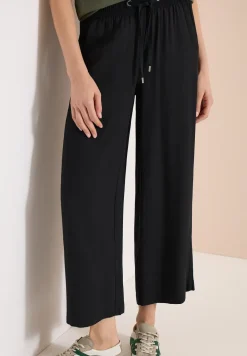High Waist broek met wijde pijpen in Loose Fit