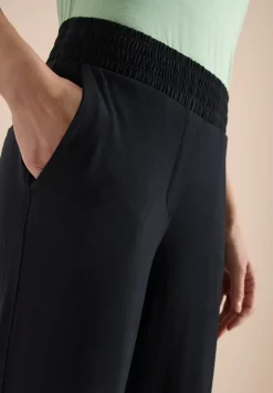 High Waist broek met wijde pijpen in Loose Fit