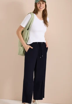 High Waist broek met wijde pijpen in Loose Fit