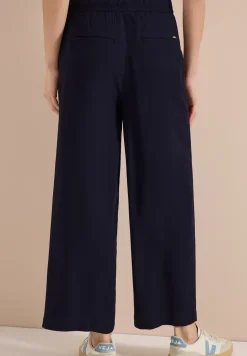 High Waist broek met wijde pijpen in Loose Fit