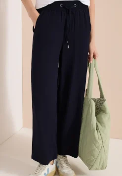 High Waist broek met wijde pijpen in Loose Fit