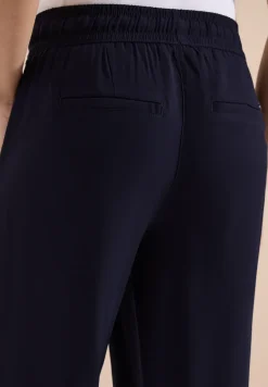 High Waist broek met wijde pijpen in Loose Fit
