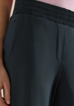 High Waist broek met wijde pijpen in Loose Fit