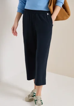 High Waist broek met wijde pijpen in Loose Fit
