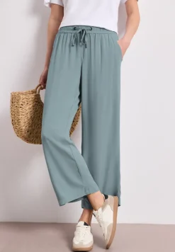 High Waist broek met wijde pijpen in Loose Fit