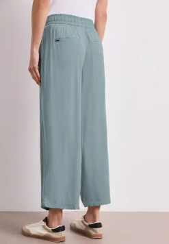 High Waist broek met wijde pijpen in Loose Fit