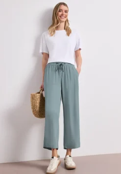 High Waist broek met wijde pijpen in Loose Fit