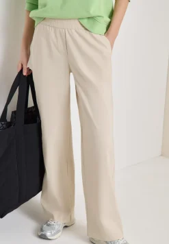 High Waist broek met wijde pijpen in Loose Fit