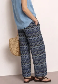 High Waist broek met wijde pijpen in Loose Fit