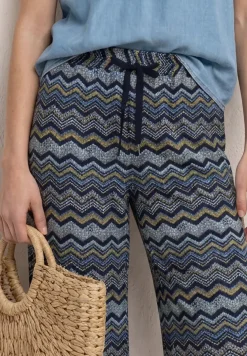High Waist broek met wijde pijpen in Loose Fit