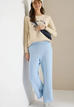High Waist broek met wijde pijpen in Loose Fit