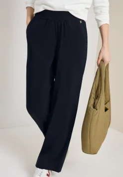 High Waist broek met wijde pijpen in Loose Fit
