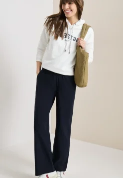 High Waist broek met wijde pijpen in Loose Fit