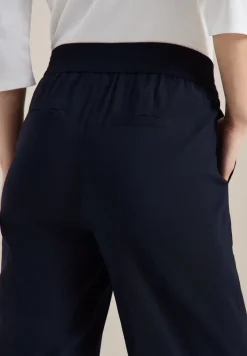 High Waist broek met wijde pijpen in Loose Fit