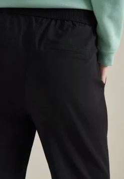 High Waist broek met wijde pijpen in Loose Fit
