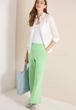 High Waist broek met wijde pijpen in Loose Fit