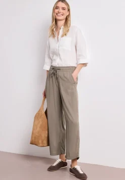 High Waist broek met wijde pijpen in Loose Fit