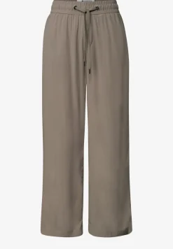 High Waist broek met wijde pijpen in Loose Fit
