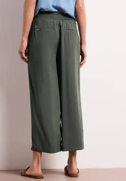 High Waist broek met wijde pijpen in Loose Fit