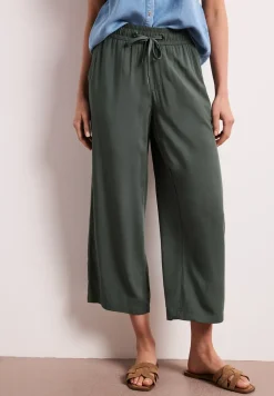 High Waist broek met wijde pijpen in Loose Fit