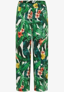 High Waist broek met wijde pijpen in Loose Fit