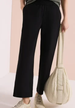 High Waist broek met wijde pijpen in Loose Fit