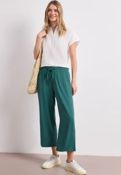 High Waist broek met wijde pijpen in Loose Fit