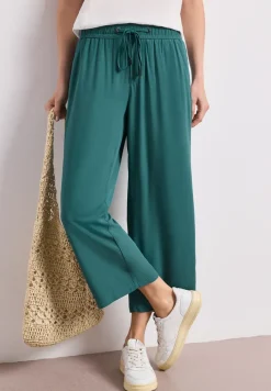 High Waist broek met wijde pijpen in Loose Fit