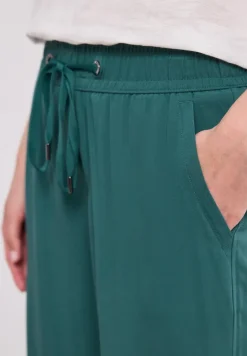 High Waist broek met wijde pijpen in Loose Fit